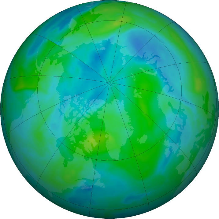 Arctic ozone map for 14 September 2023